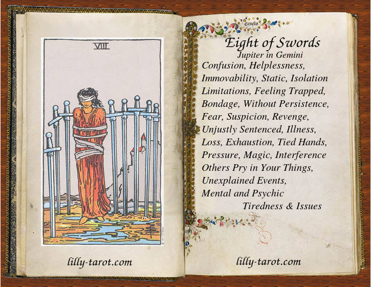 Meanign of Eight of Swords