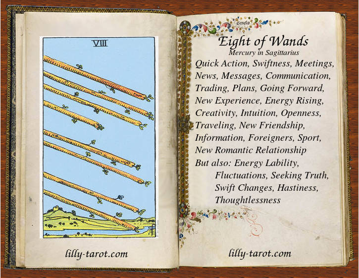 Meaning of Eight of Wands