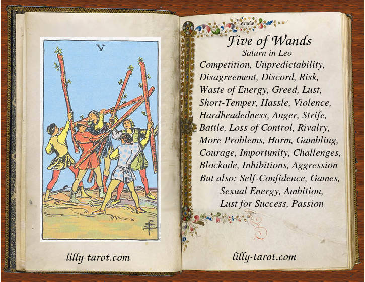 Meaning of Five of Wands