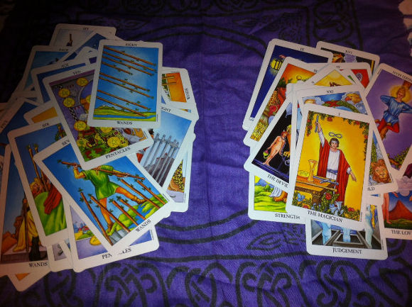 Shuffled Tarot Deck