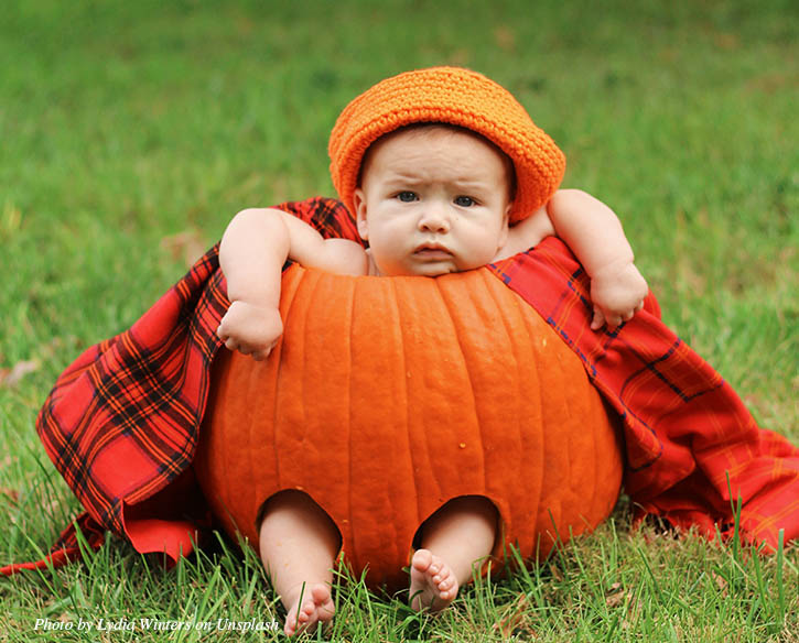 Baby in a Pumpkin