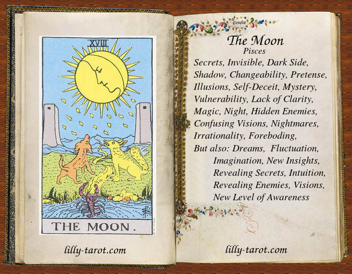 Moon Tarot Card Meaning: Upright, Reversed, and More