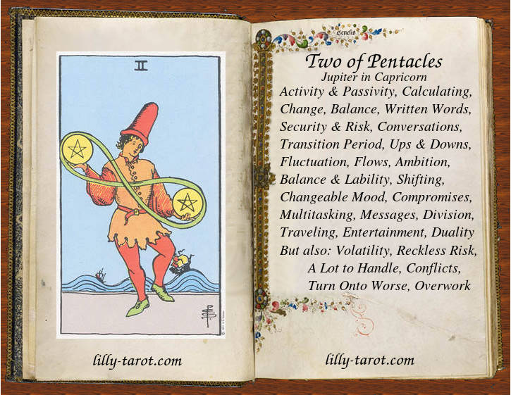Meaning of Two of Pentacles