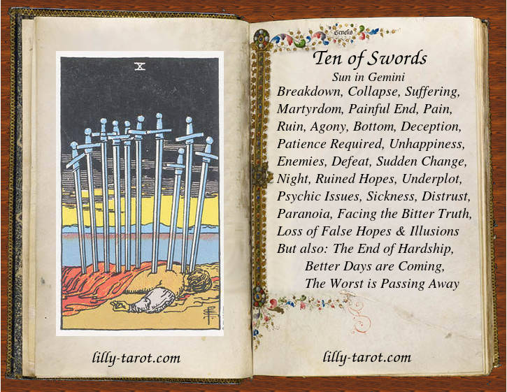 Meaning of Ten of Swords