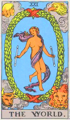 The World tarot card