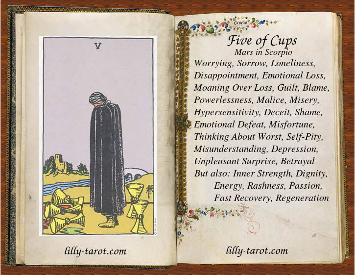 5 of cups card