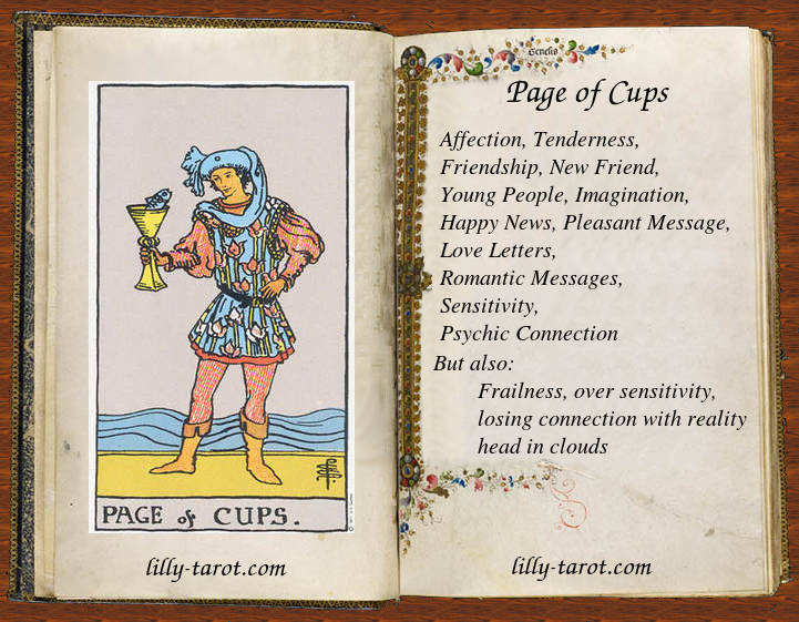 page of cups in love